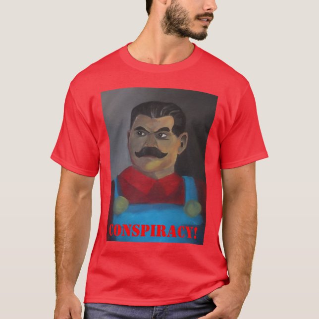 Stalin är den Mario T-tröja Tröja (Framsida)
