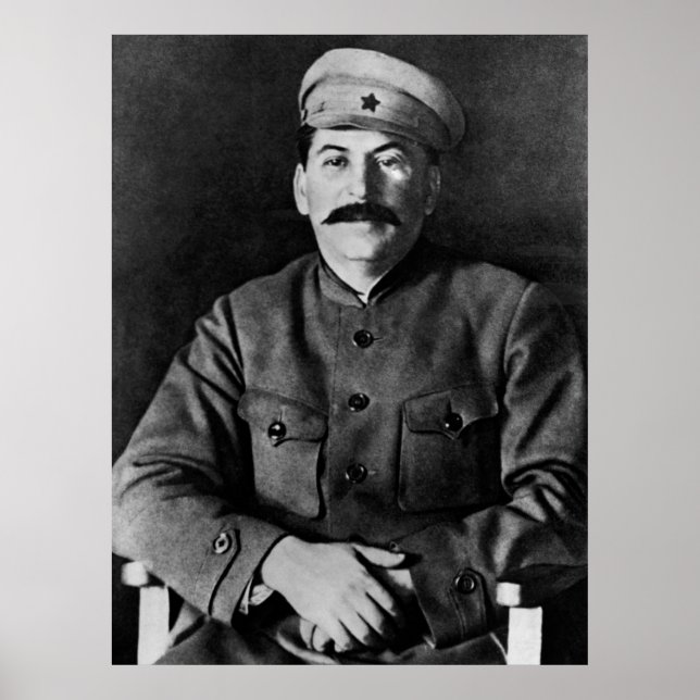 Stalin-foto porträtt poster (Framsidan)