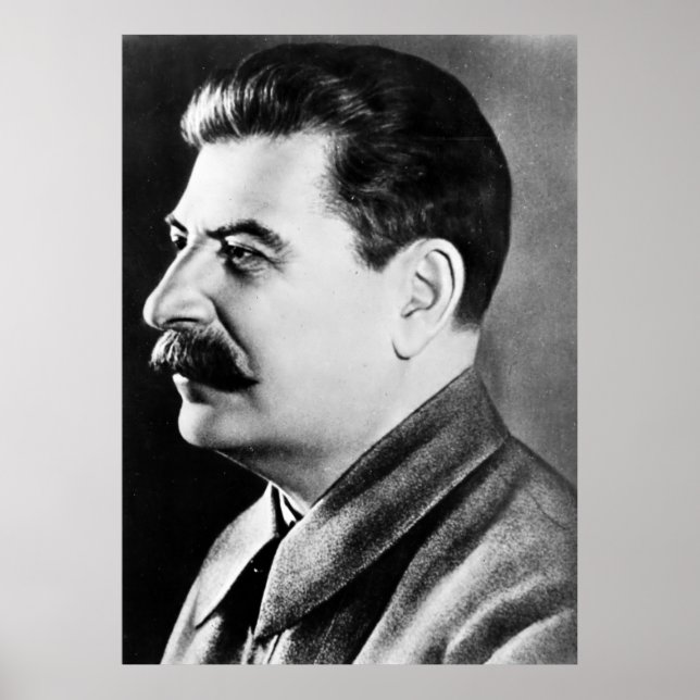 Stalin-foto porträtt poster (Framsidan)