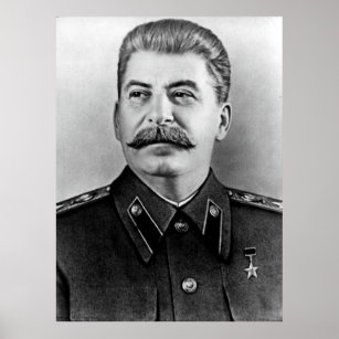 Stalin-foto porträtt poster