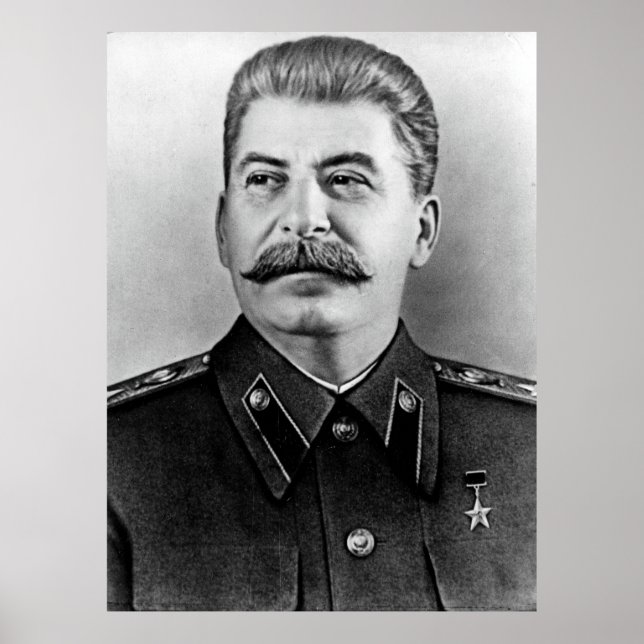 Stalin-foto porträtt poster (Framsidan)