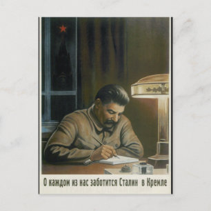 Stalin i Kreml är_Propaganda Poster Vykort