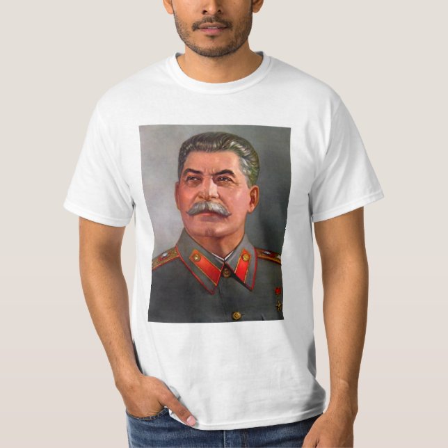 Stalin kommunism kommunistiska USSR CCCP Tee (Framsida)