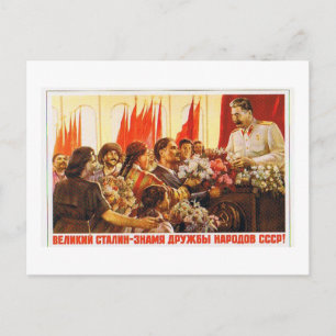 stalin.leader av ussr vykort