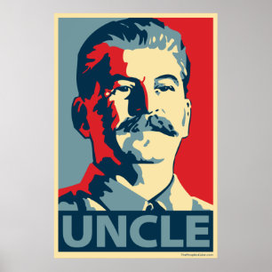 Stalin - morbror Joe: Obama parody poster