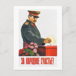 STALIN POSTER ART VYKORT
