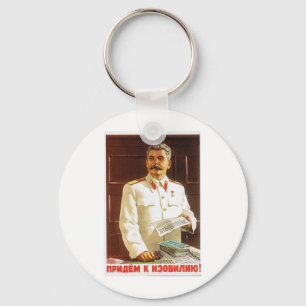stalin poster konst nyckelring
