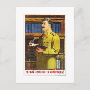 Stalin poster konst vykort