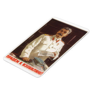 Stalin sovjetisk affisch magnet