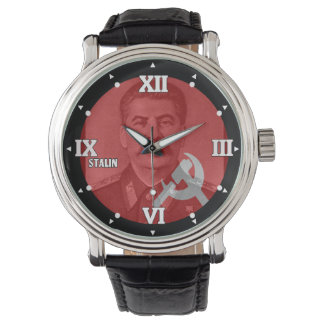 Stalin SovSR Communist CCCP History Figur Watch Armbandsur