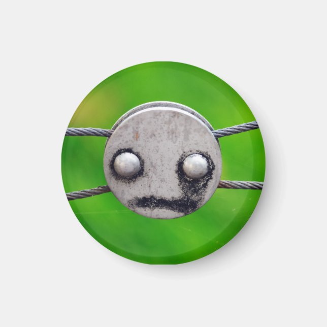 Stålkabelns block magnet (Framsidan)