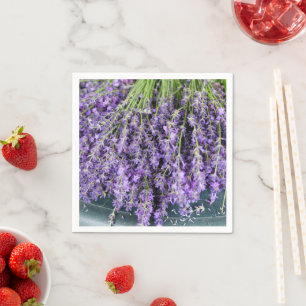 Stalkar av Lavender Pappra Napkins Pappersservett