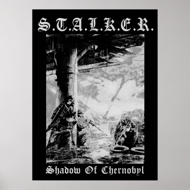 STALKER Black Metall Poster (Framsidan)