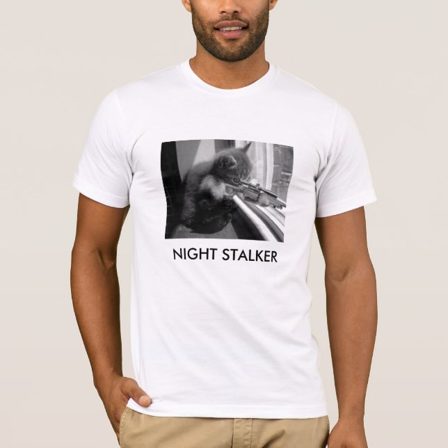 STALKER FÖR KATTUNGEPRICKSKYTTNATT T SHIRT (Framsida)