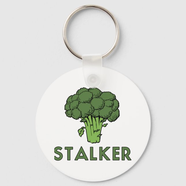 STALKER Funny Broccoli Roligt Humor Pun Nyckelring (Framsida)