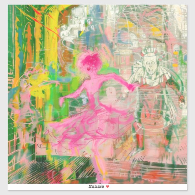 Stalker - Neon Ballet Chaos Klistermärken (Ark)