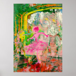 Stalker - Neon Ballet Chaos Poster
