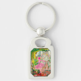 Stalker - Neon Ballet Chaos Rektangulärt Silverfärgad Nyckelring