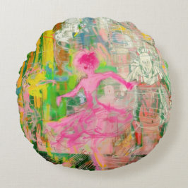 Stalker - Neon Ballet Chaos Rund Kudde