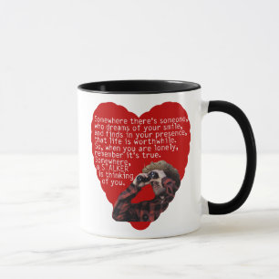 Stalker - rolig valentines day mugg