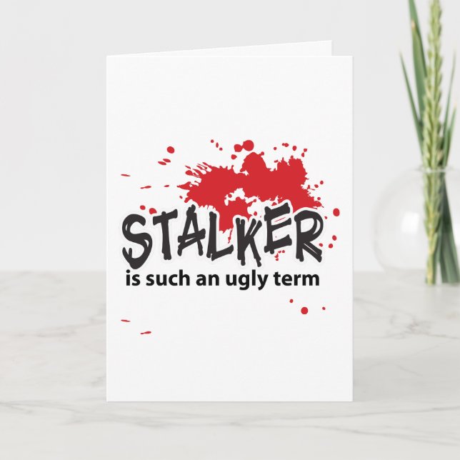 Stalker Valentines Dag-kort Helgkort (Framsida)