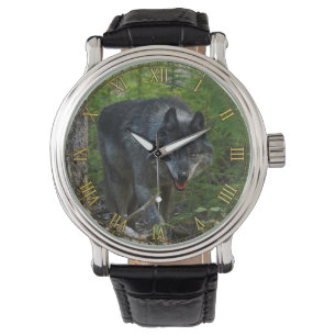 Stalking Grått-Varg i Forest #Gift Watch Range Armbandsur