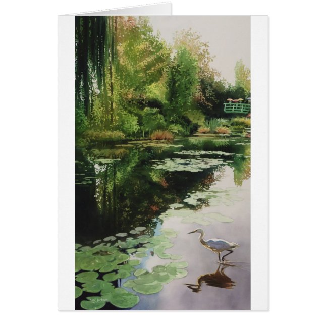 Stalking Monet av Paul Jackson aws,nws Hälsningskort (Framsidan)
