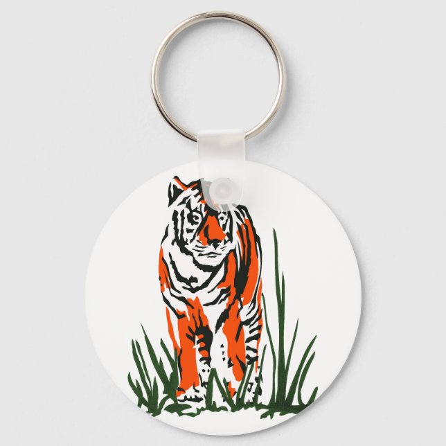 Stalking Tiger Nyckelring (Framsida)