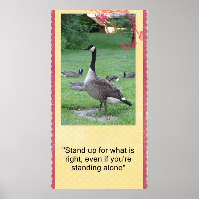 Ställ dig upp för vad som är höger poster (Framsidan)