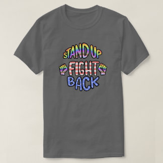 Ställ dig upp och kämpa bakåt t shirt