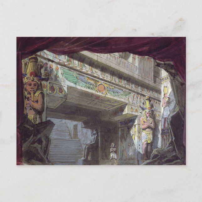 Ställ in design för "Magic Flute" efter Mozart Vykort (Framsida)