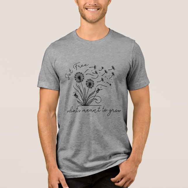 "Ställ in fritt vad som avses växa" T-Shirt (Framsida)