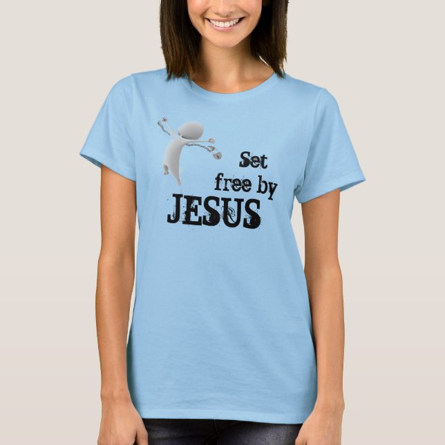 Ställ in gratis av Jesus Tee (Framsida)