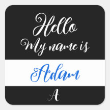 Ställ in Hi "Hello My Name is" dekal