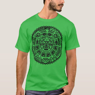 Ställ in polynesisk tatuering t shirt