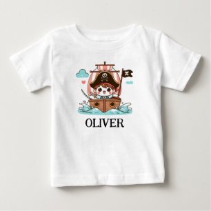 Ställ in segel för Äventyr! Pirat Kid T Shirt