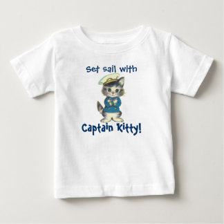 Ställ in segel med kapten Kattunge Tee Shirt