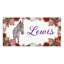 Stall-tecken på vit häst ro-tecken