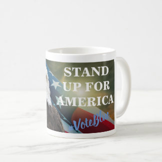 STÄLL UPP FÖR AMERIKA #VoteBlue Kaffemugg