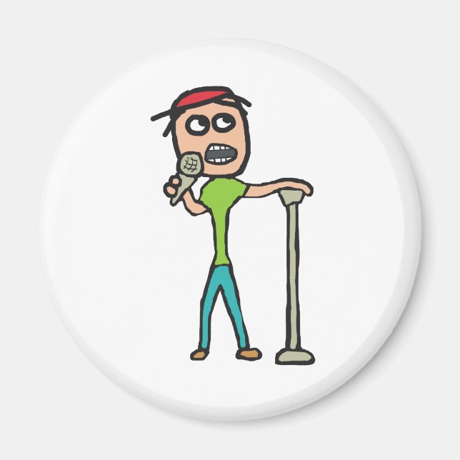 Ställ upp komedi magnet (Framsidan)