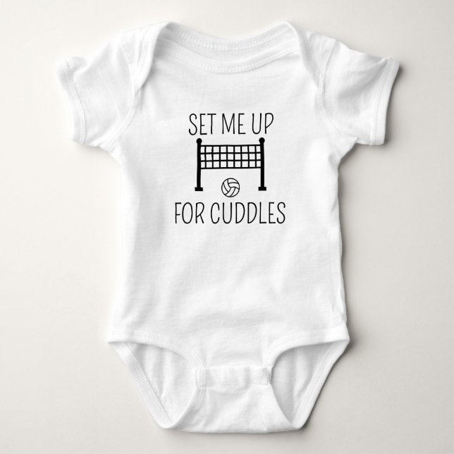 STÄLL UPP MIG FÖR KRAMAR. Beachvolleyboll, Volleyb T Shirt (Framsida)