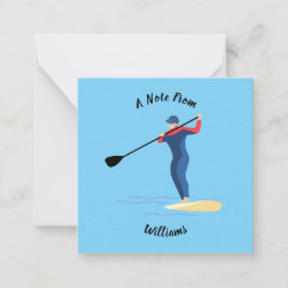 Ställ upp Paddleboarding Anteckningskort
