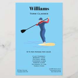 Ställ upp Paddleboarding Flygblad