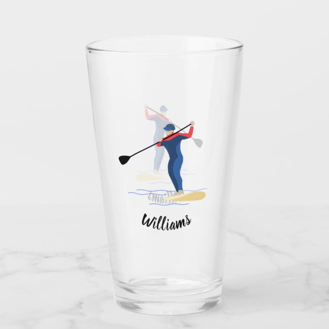 Ställ upp Paddleboarding Glaskopp (Baksida)