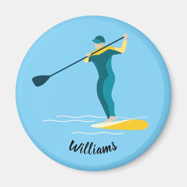Ställ upp Paddleboarding Magnet (Framsidan)
