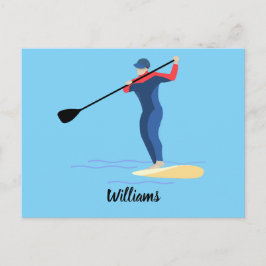 Ställ upp Paddleboarding Vykort