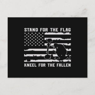 Ställa för Flagga Kneel för fallande Inbjudan Vykort