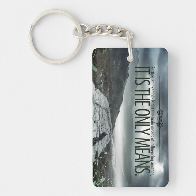 "Ställa in ett exempel" inspirationsoffert Nyckelring (Framsidan)