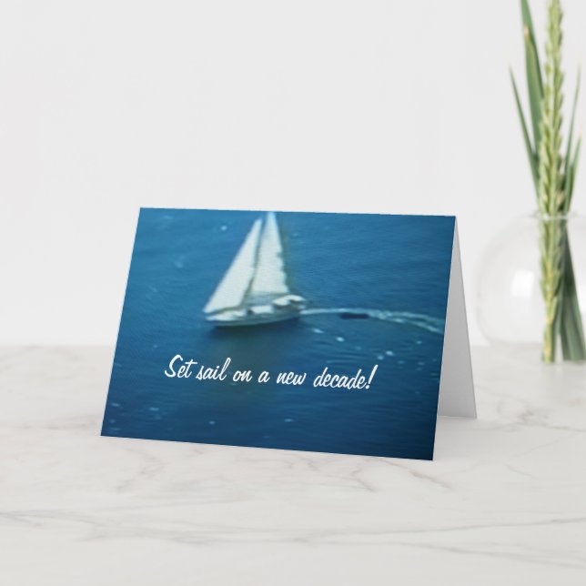 STÄLLA IN SAIL PÅ ETT NYTT ÅRTIONDE KORT (Framsida)
