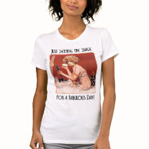 Ställa in scenkvinnans T-shirt